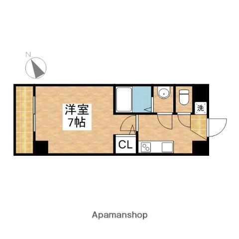 H2マンション(1K/5階)の間取り写真