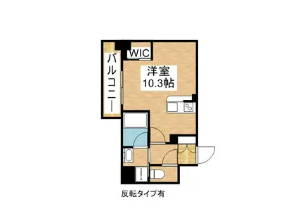 ハーモニーレジデンス名古屋 イースト(ワンルーム/4階)の間取り写真