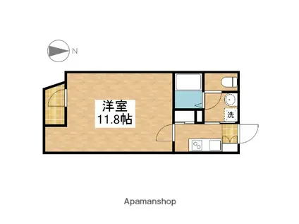 LIVES RESIDENCE 東桜(1K/4階)の間取り写真