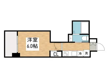 エステムコート名古屋千種グレイス(1K/14階)の間取り写真