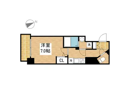 エスリード新栄テセラ(1K/6階)の間取り写真