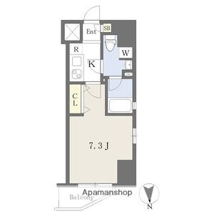カレント今池(1K/9階)の間取り写真
