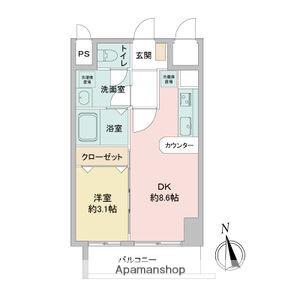 LA DOUCEUR今池(1LDK/3階)の間取り写真