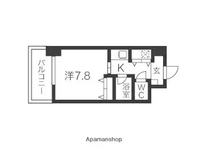 AXIS桜通内山(1K/10階)の間取り写真