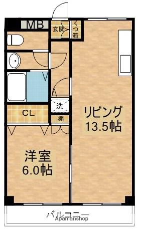 エスペランサーみずの(2DK/2階)の間取り写真