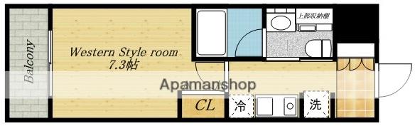 アーデン春岡(1K/4階)の間取り写真