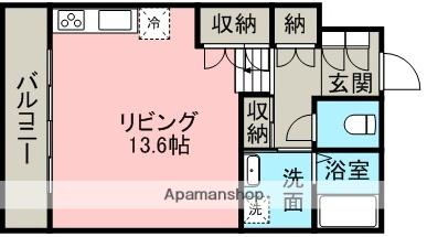 CUBELL本山(ワンルーム/3階)の間取り写真