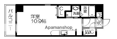 コート新栄(ワンルーム/9階)の間取り写真