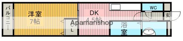 TRENS EN VOGUE(1DK/1階)の間取り写真