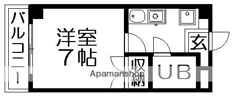 メゾンドマスミー(1K/3階)の間取り写真