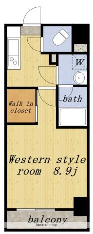 メイプルコート朝岡(1K/7階)の間取り写真