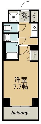 S-RESIDENCE葵(1K/11階)の間取り写真