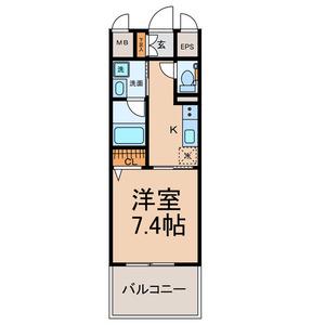 GRAND ESPOIR IZUMI(1K/2階)の間取り写真