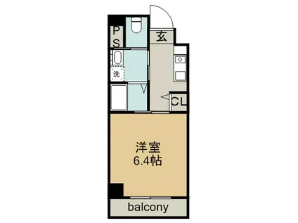 ワイズタワー新栄(1K/3階)の間取り写真