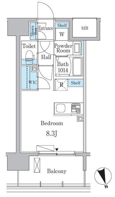 ルーエ今池(ワンルーム/12階)の間取り写真