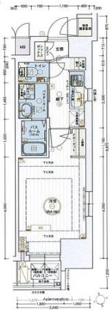 エステムコート名古屋今池アーバンゲート(1K/10階)の間取り写真