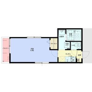 グリーンハイツ(1K/1階)の間取り写真