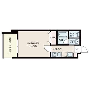 プライマル名古屋吹上(1K/6階)の間取り写真