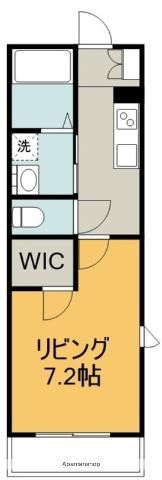 ヴィラリーゼングロスⅢ(1K/2階)の間取り写真