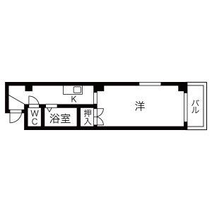 天満小塚ビル(1K/3階)の間取り写真
