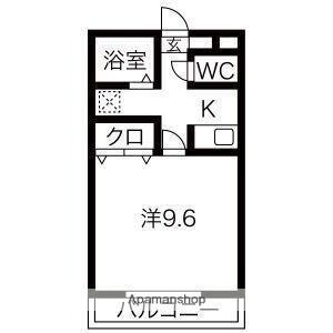 大林ハウス(1K/1階)の間取り写真