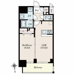 RICHEDOR古出来(1LDK/13階)の間取り写真