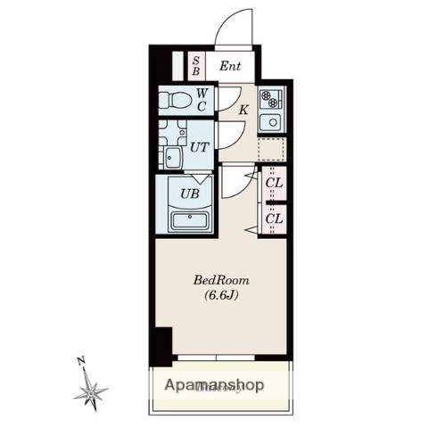 S-RESIDENCE今池ARCANA(1K/5階)の間取り写真