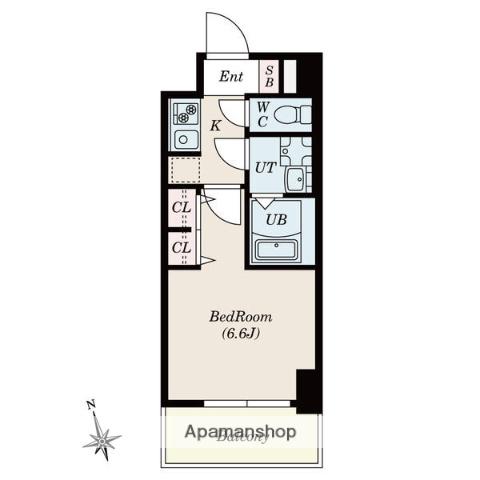 S-RESIDENCE今池ARCANA(1K/2階)の間取り写真