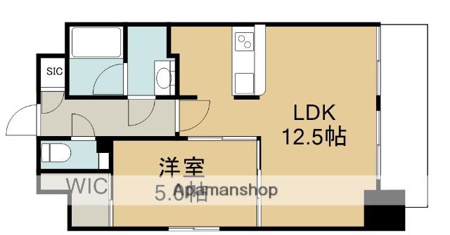 SUGAR HILLS OZONE TERRACE(1LDK/8階)の間取り写真