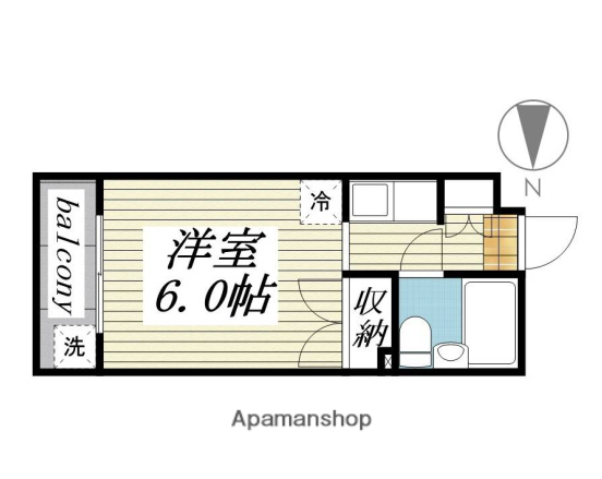 メゾン・ド・ソメイユ(ワンルーム/3階)の間取り写真