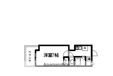 アメニティ泉(1K/6階)の間取り写真