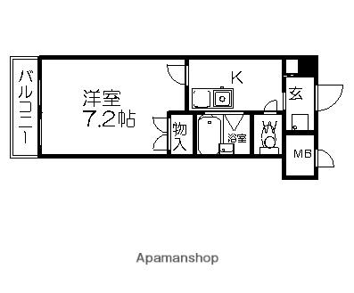 マーベラス新栄(1K/6階)の間取り写真