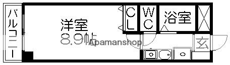 ヴェルディ城木(1K/3階)の間取り写真