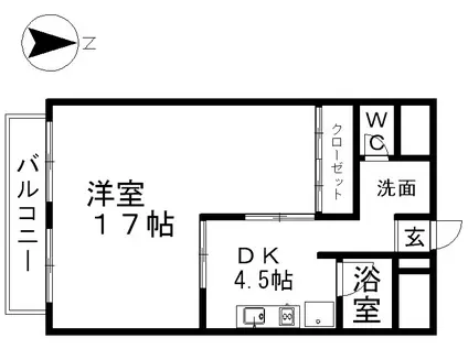 チサンマンション栄(1LDK/10階)の間取り写真