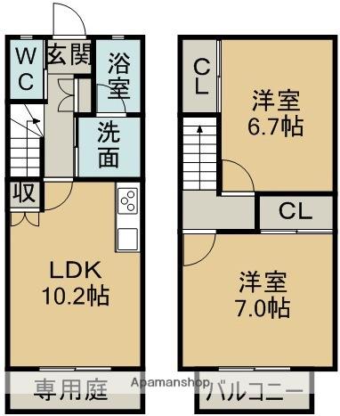 アプト本宮(2LDK)の間取り写真