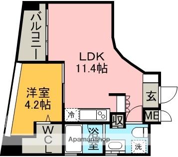 CHATEAU&HOTEL MEIEKI-MINAMI2ND(1LDK/10階)の間取り写真