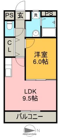 プリマヴェーラ(1LDK/2階)の間取り写真