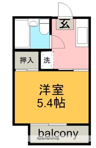 サンピア571(1K/2階)の間取り写真