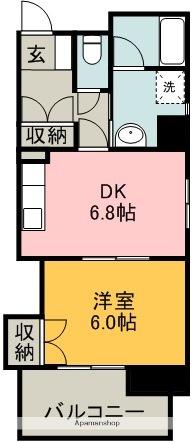 グレース八田(1DK/11階)の間取り写真