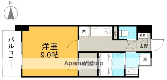 ツイン アウルズ(1K/10階)の間取り写真