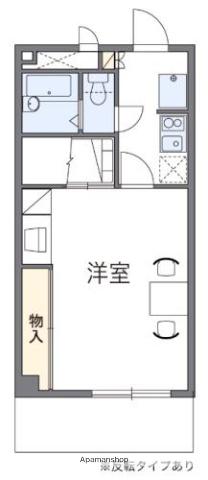 セナコーポ稲永(1K/2階)の間取り写真