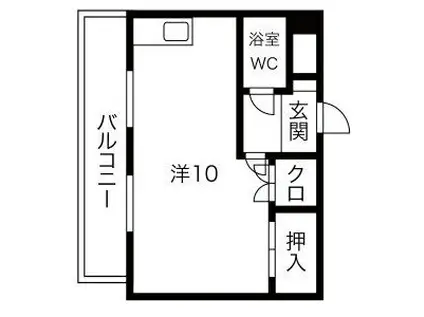 プレアール名古屋日比野(ワンルーム/1階)の間取り写真