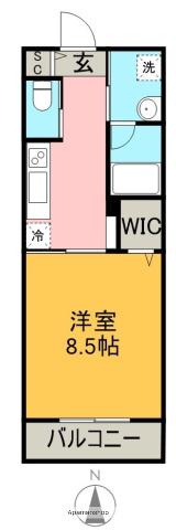 FELICE(1K/11階)の間取り写真