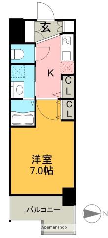 エステムコート名古屋ライブゲート(1K/10階)の間取り写真