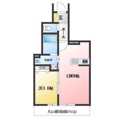 AVANTIA SAGE(1LDK/1階)の間取り写真
