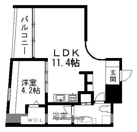 CHATEAU&HOTEL MEIEKI-MINAMI2ND(1LDK/11階)の間取り写真