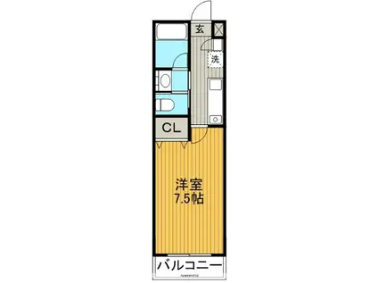 フジスター本郷マンション(1K/3階)の間取り写真