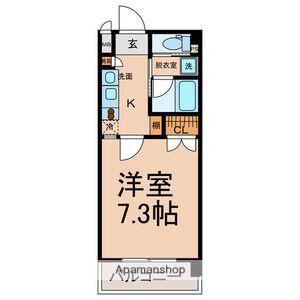 アップルコート一社(1K/2階)の間取り写真