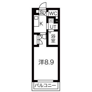 タウンライフ高社(1K/3階)の間取り写真