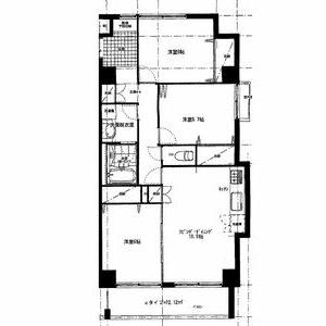アーバンスクエアⅢ(3LDK/4階)の間取り写真